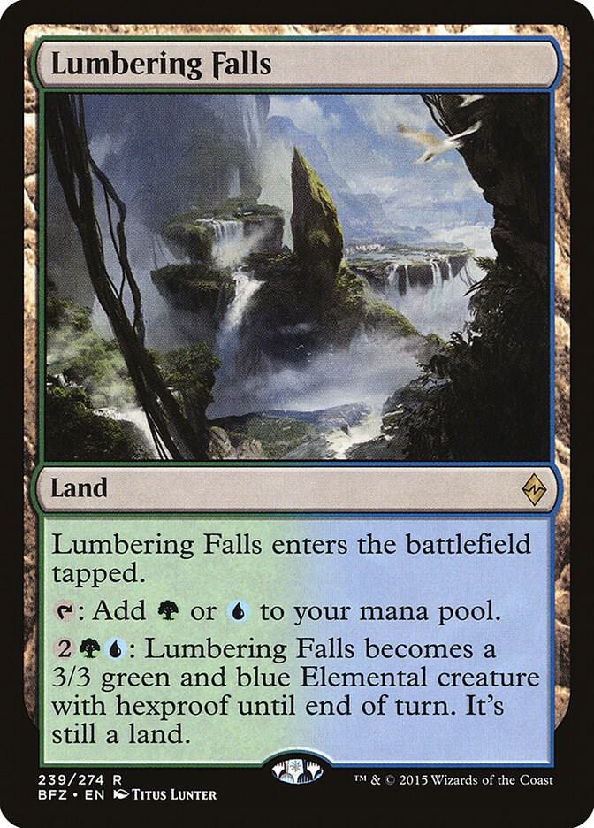 Lumbering Falls - Battle for Zendikar (BFZ) LP *FOIL*