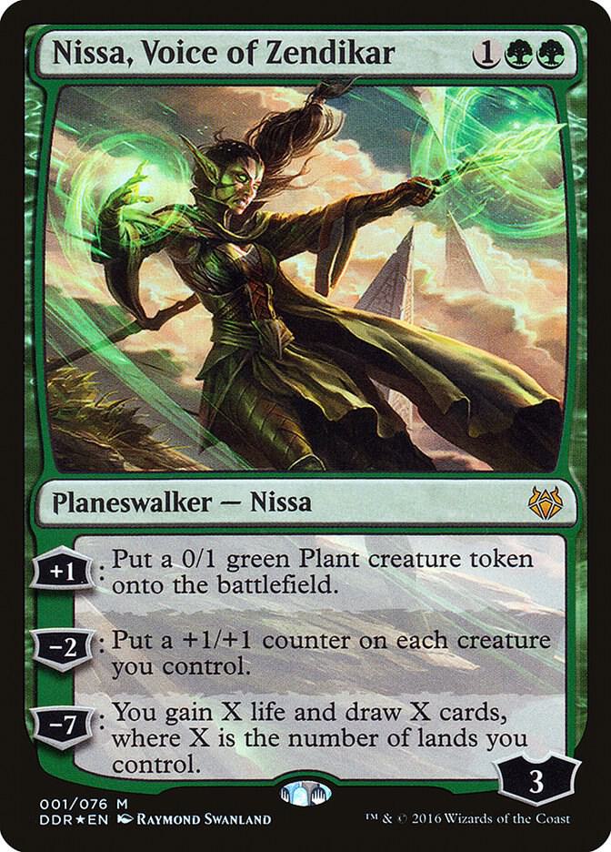 Nissa, Voice of Zendikar - Duel Decks: Nissa vs. Ob Nixilis (DDR) LP *FOIL*