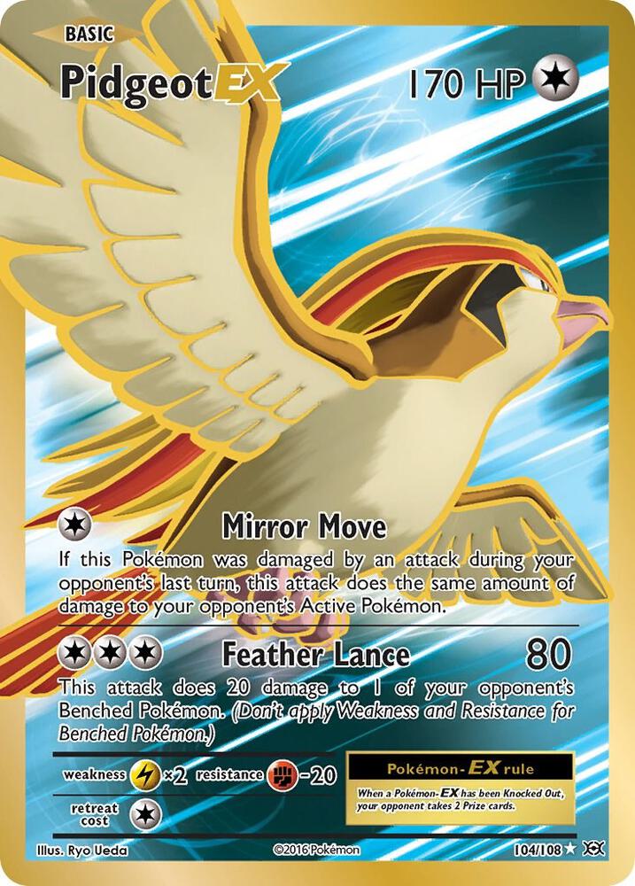 Pidgeot EX (Full Art) - XY - Evolutions (EVO) LP *FOIL*