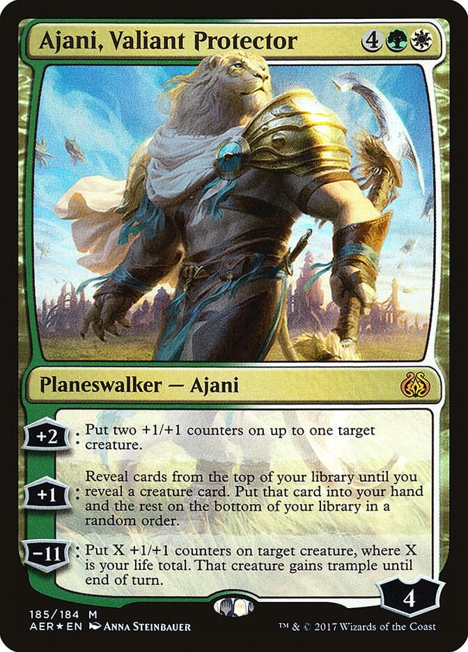 Ajani, Valiant Protector - Aether Revolt (AER) NM *FOIL*