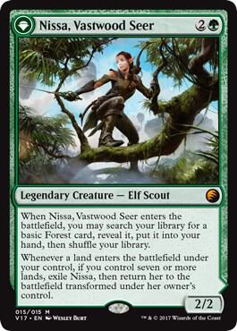 Nissa, Vastwood Seer - From the Vault: Transform (V17) NM *FOIL*