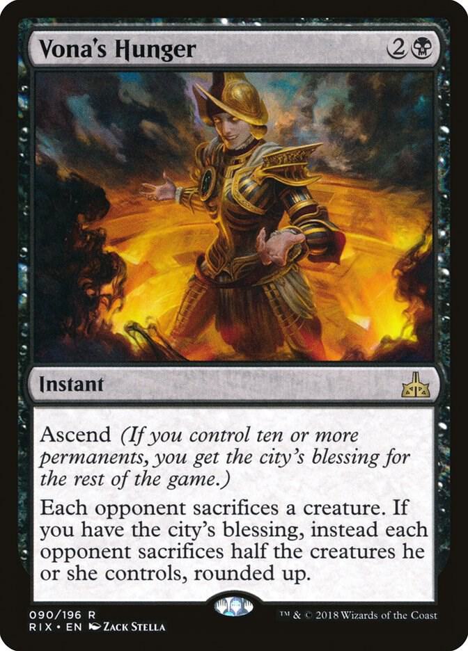 Vona's Hunger - Rivals of Ixalan (RIX) NM