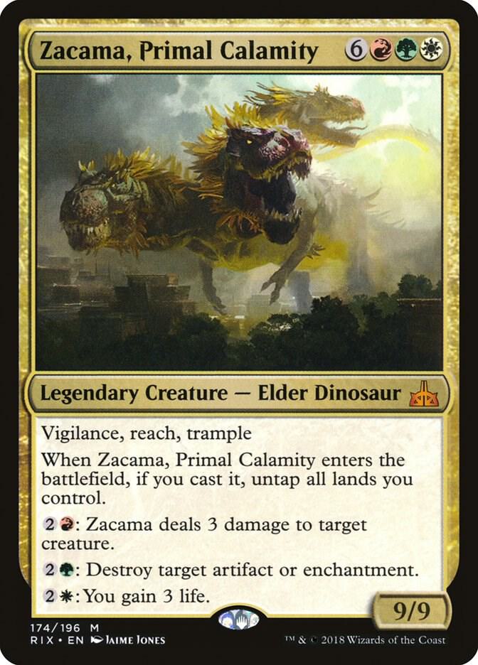 Zacama, Primal Calamity - Rivals of Ixalan (RIX) LP