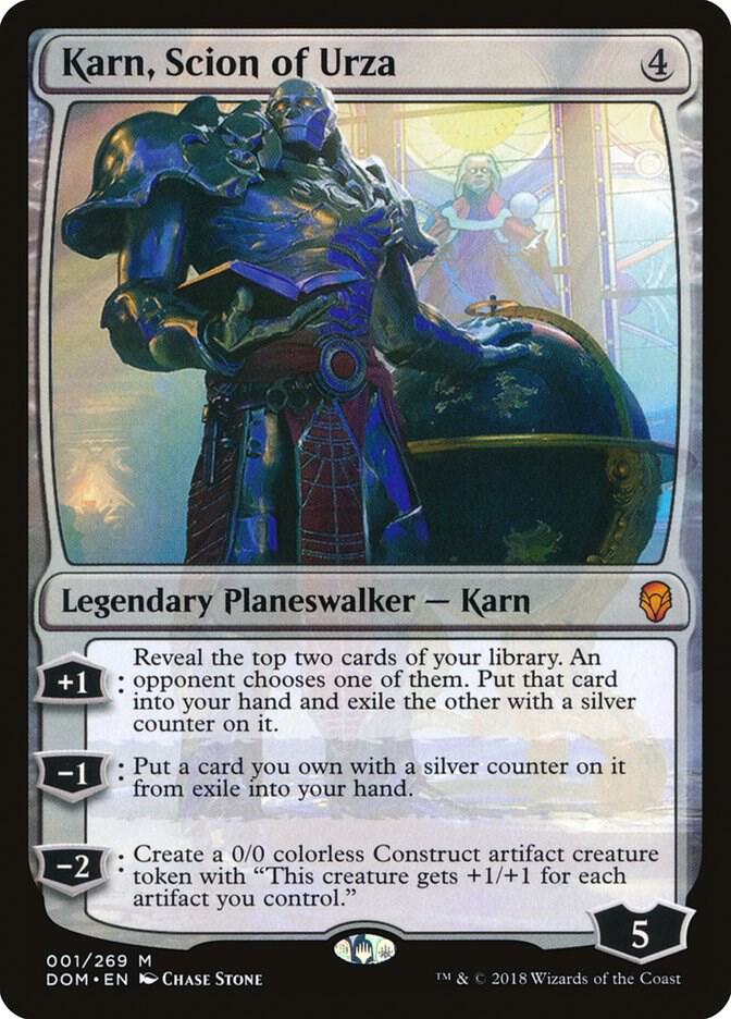 Karn, Scion of Urza - Dominaria (DOM) NM