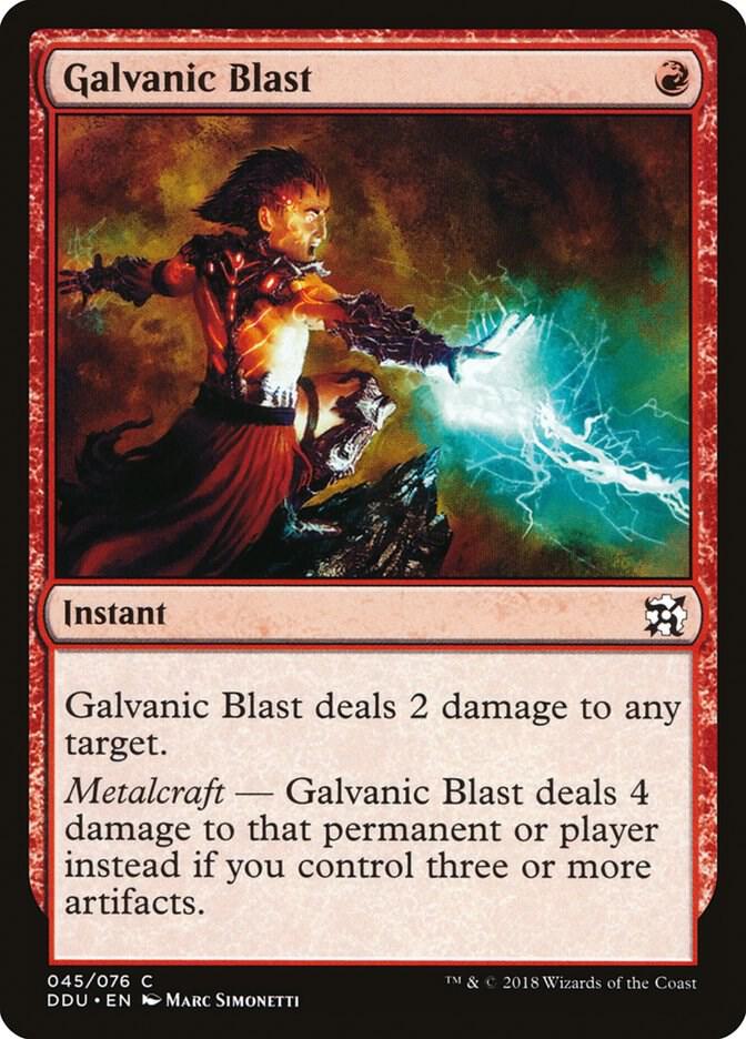 Galvanic Blast - Duel Decks: Elves vs. Inventors (DDU) LP