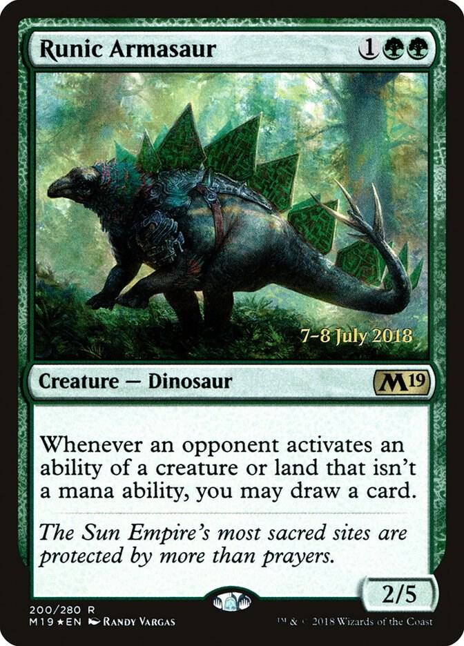 Runic Armasaur - Prerelease Cards (PRE) NM *FOIL*