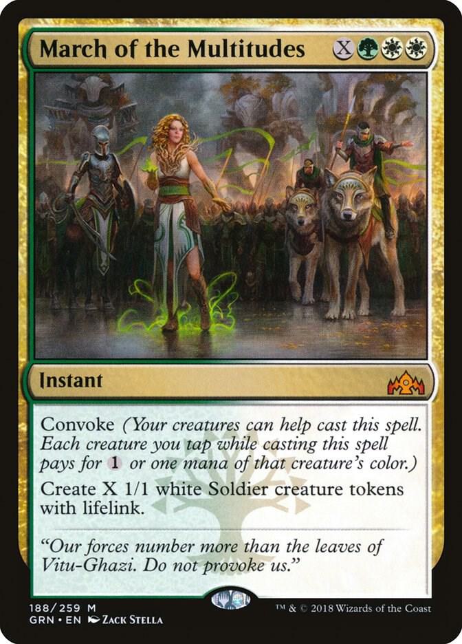 March of the Multitudes - Guilds of Ravnica (GRN) NM