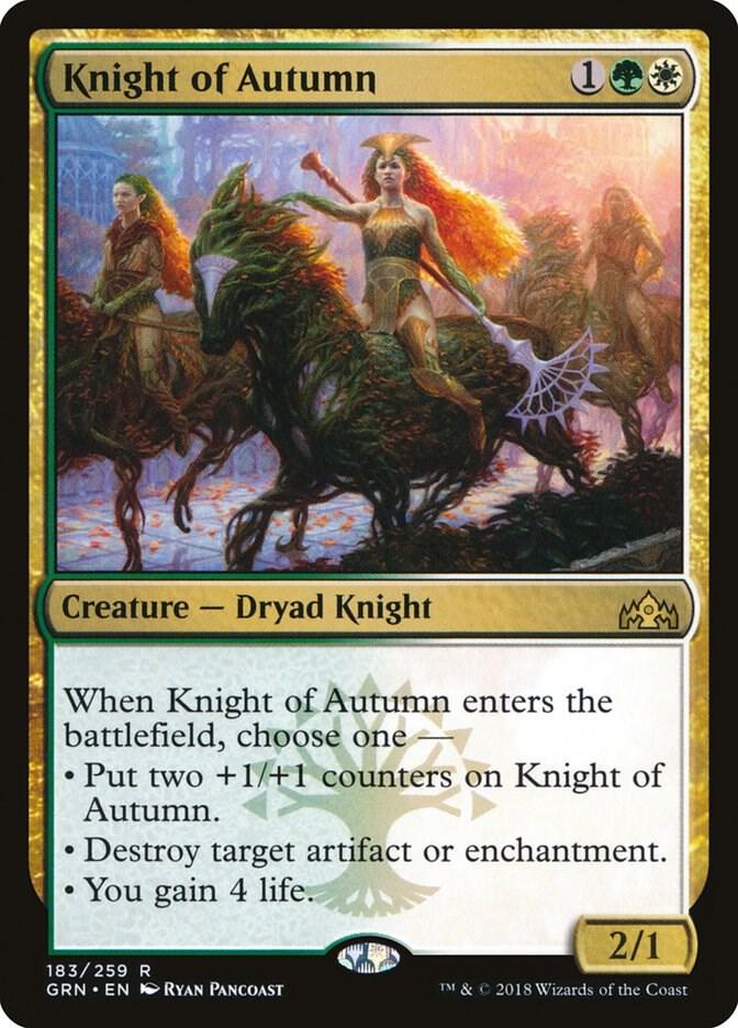 Knight of Autumn - Guilds of Ravnica (GRN) NM