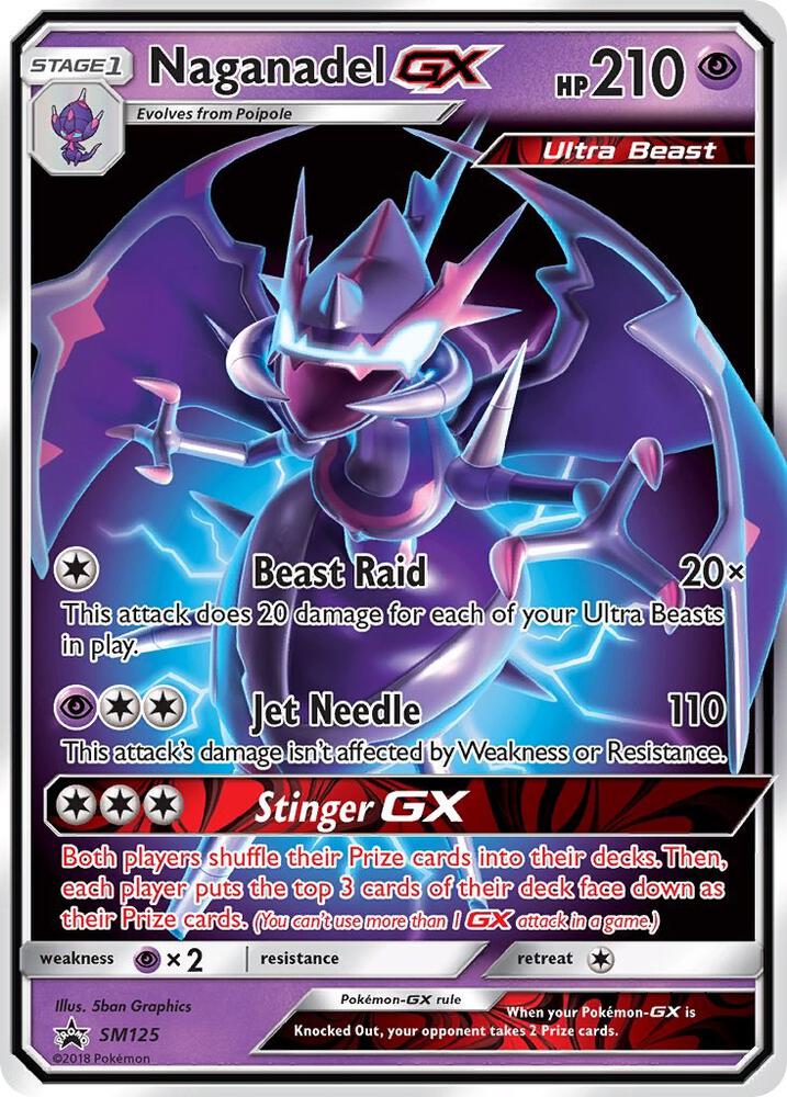 Naganadel GX - SM125 - SM Promos (SMP) NM *FOIL* SEALED