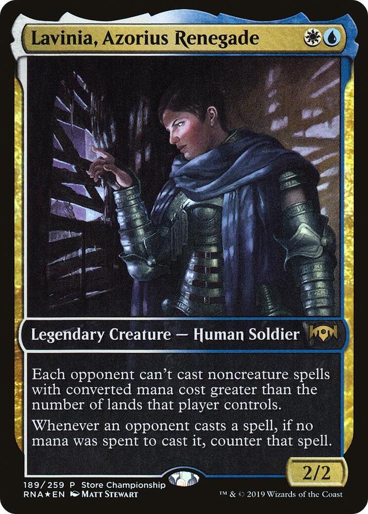 Lavinia, Azorius Renegade - Game Day & Store Championship Promos (GAME) NM *FOIL*