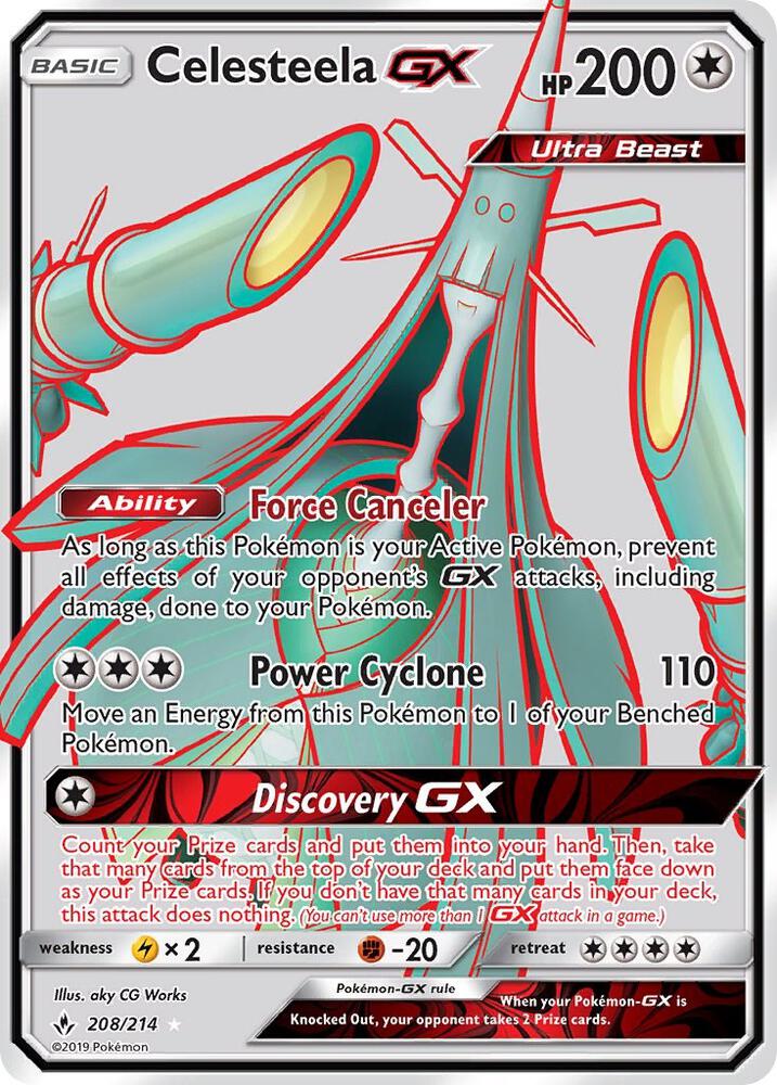 Celesteela GX (Full Art) - SM - Unbroken Bonds (SM10) NM *FOIL*