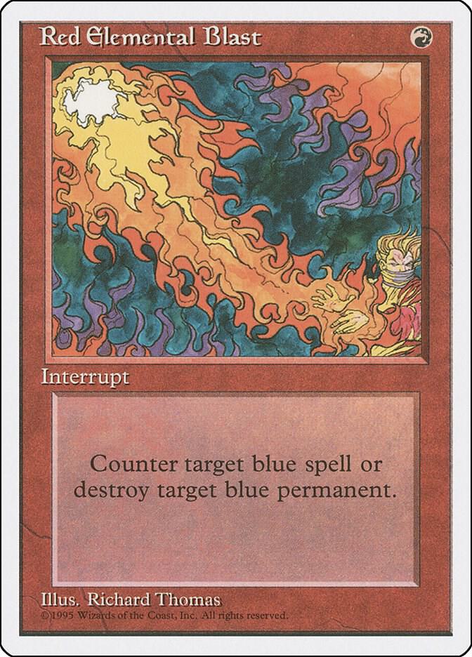 Red Elemental Blast - Fourth Edition (4ED) LP