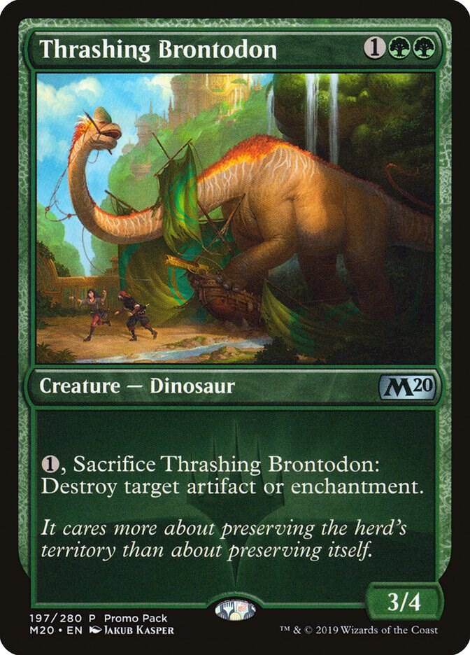 Thrashing Brontodon - Promo Pack: Core Set 2020 (PPM20) LP *FOIL*