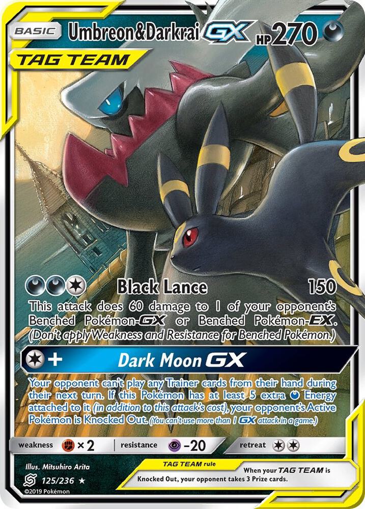 Umbreon & Darkrai GX - SM - Unified Minds (SM11) NM *FOIL*