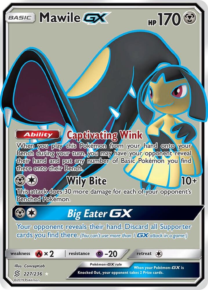 Mawile GX (Full Art) - SM - Unified Minds (SM11) LP *FOIL*