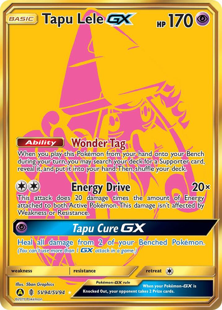 Tapu Lele GX - Hidden Fates: Shiny Vault (HIF:SV) NM *FOIL*