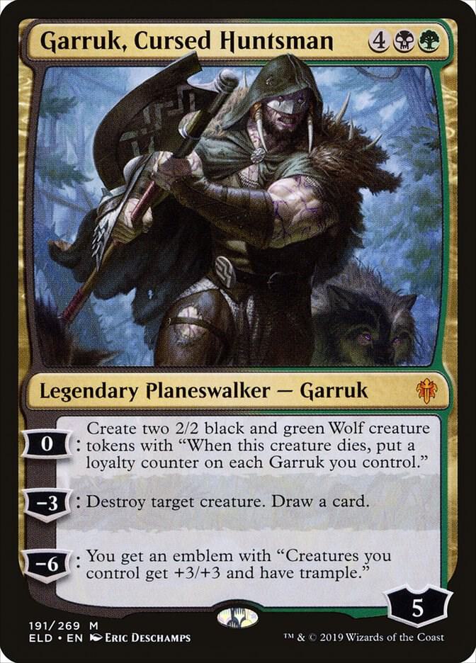 Garruk, Cursed Huntsman - Throne of Eldraine (ELD) NM