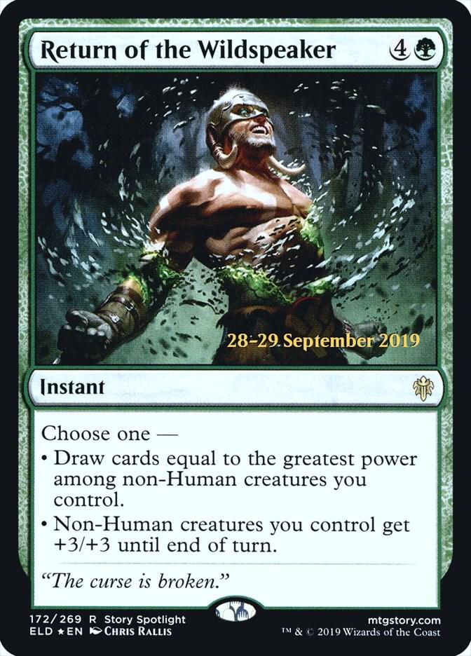 Return of the Wildspeaker - Prerelease Cards (PRE) NM *FOIL*
