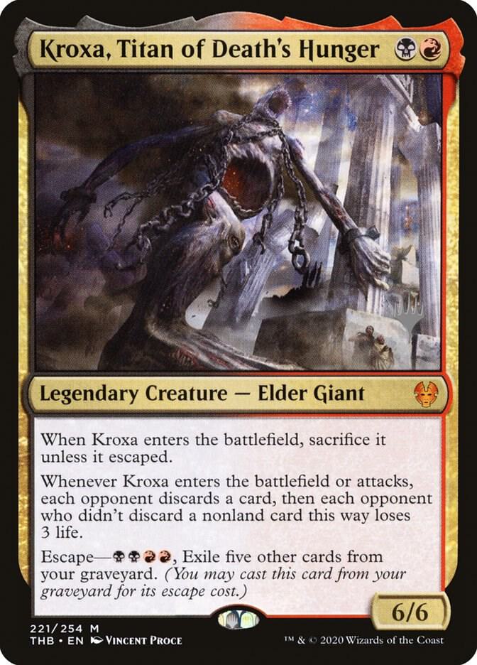 Kroxa, Titan of Death's Hunger - Promo Pack: Theros Beyond Death (PPTHB) NM *FOIL*