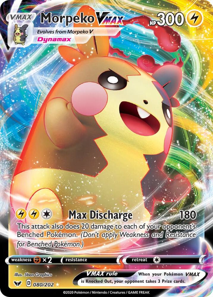 Morpeko VMAX - SWSH01: Sword & Shield Base Set (SWSH01) NM *FOIL*