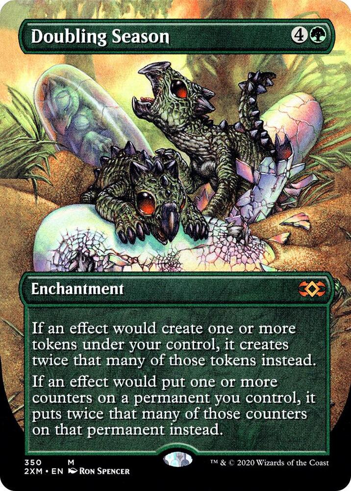 Doubling Season (Borderless) - Double Masters (2XM) NM *FOIL*