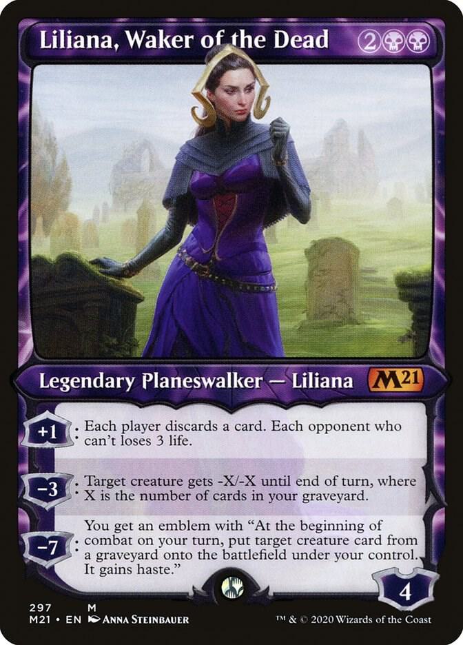 Liliana, Waker of the Dead (Showcase) - Core Set 2021 (M21) NM