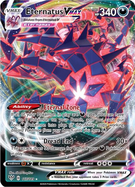 Eternatus VMAX - SWSH03: Darkness Ablaze (SWSH03) NM *FOIL*
