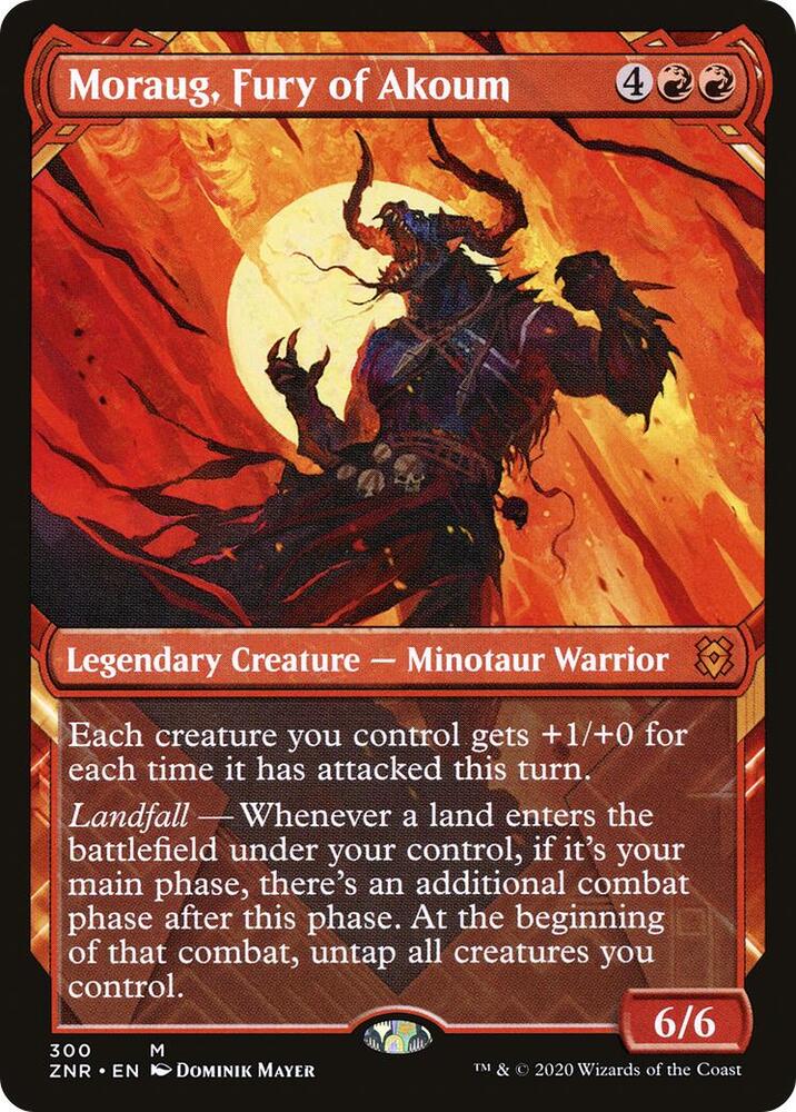 Moraug, Fury of Akoum (Showcase) - Zendikar Rising (ZNR) NM