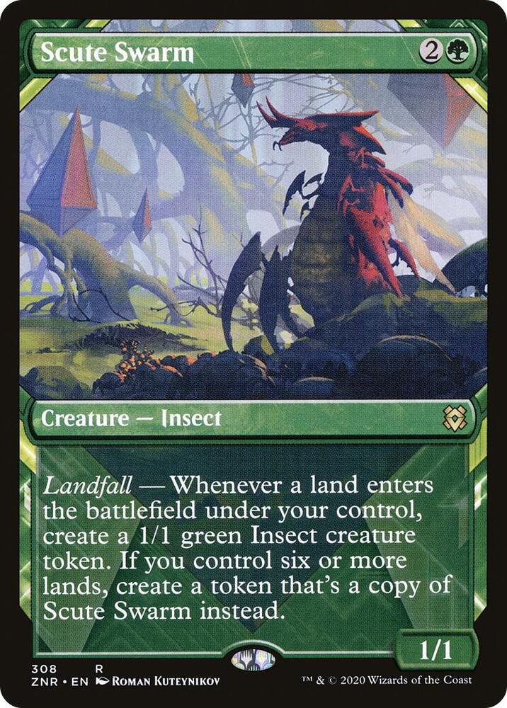 Scute Swarm (Showcase) - Zendikar Rising (ZNR) NM *FOIL*