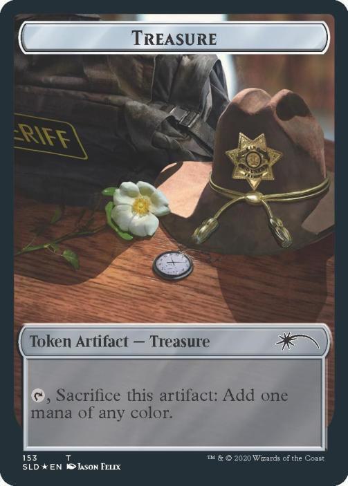 Treasure // Walker (Bicycle Girl) Double-sided Token - Secret Lair Drop Series (SLD) NM *FOIL*