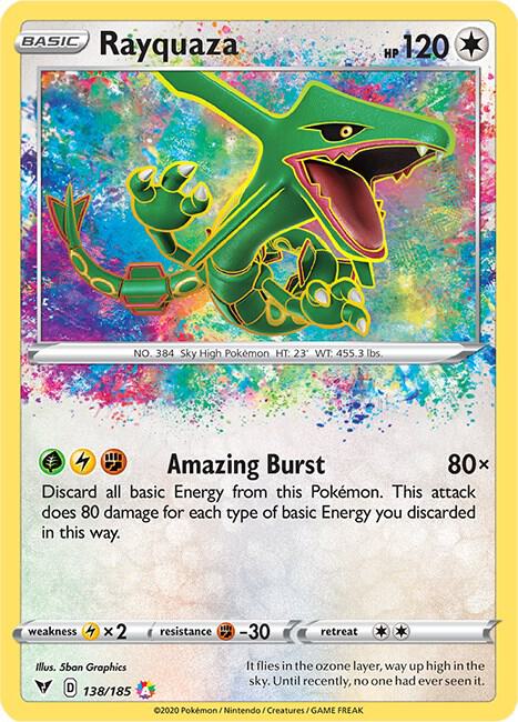 Rayquaza - SWSH04: Vivid Voltage (SWSH04) NM *FOIL*