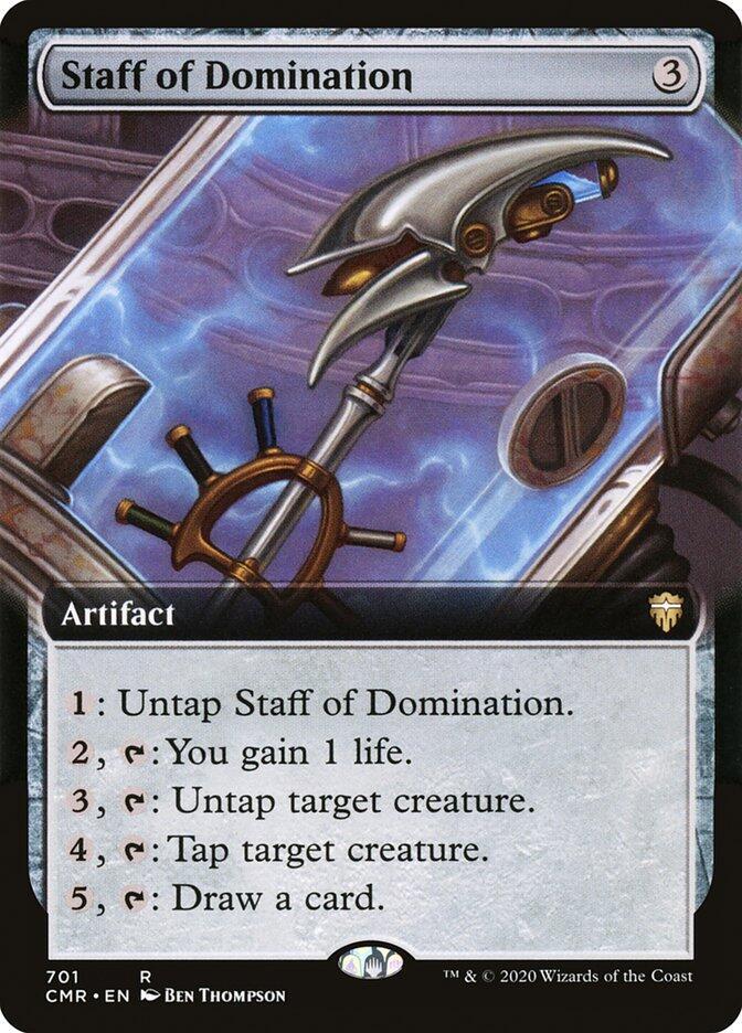 Staff of Domination (Extended Art) - Commander Legends (CMR) NM
