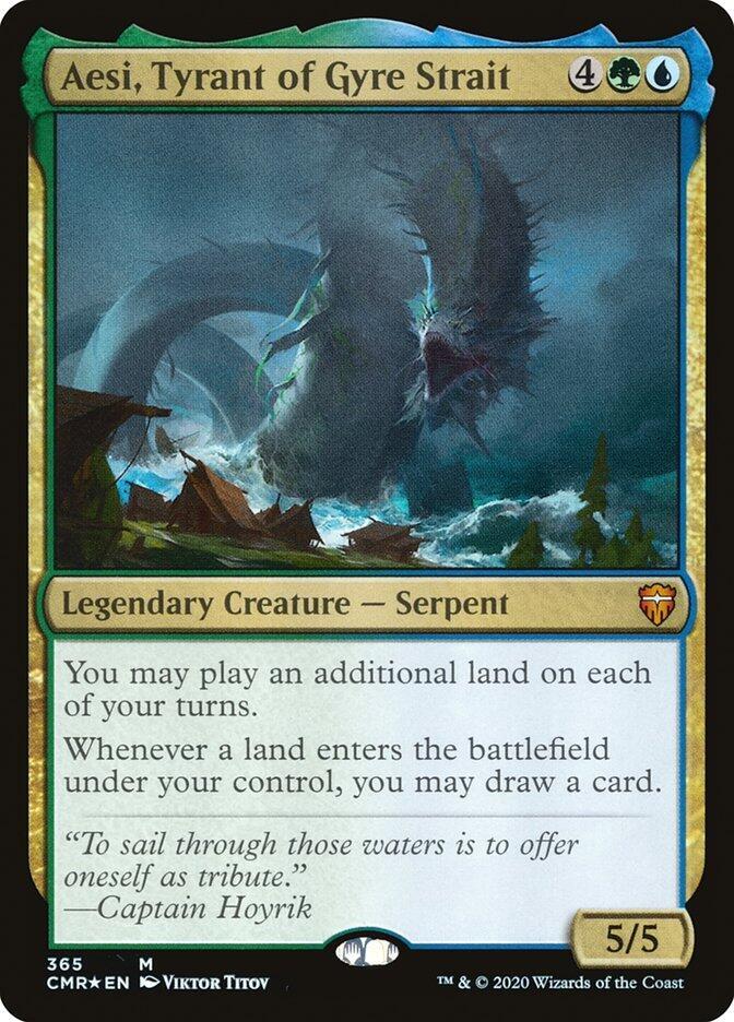 Aesi, Tyrant of Gyre Strait - Commander Legends (CMR) NM *FOIL*