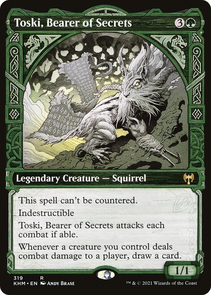 Toski, Bearer of Secrets (Showcase) - Kaldheim (KHM) NM