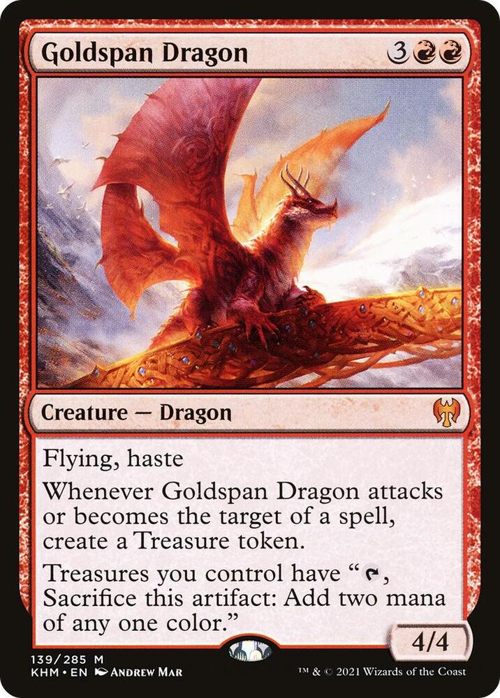 Goldspan Dragon - Kaldheim (KHM) NM