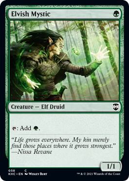 Elvish Mystic - Commander: Kaldheim (KHC) NM