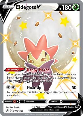 Eldegoss V - SWSH084 - SWSH: Sword & Shield Promo Cards (SWSD) NM *FOIL*