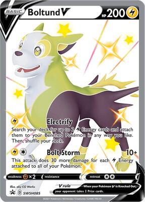 Boltund V - SWSH085 - SWSH: Sword & Shield Promo Cards (SWSD) NM *FOIL*