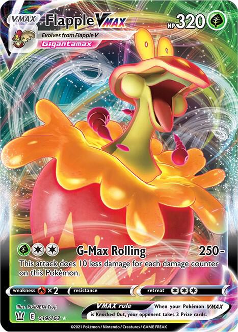 Flapple VMAX - SWSH05: Battle Styles (SWSH05) NM *FOIL*