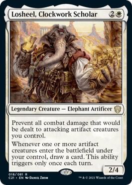 Losheel, Clockwork Scholar - Commander 2021 (C21) NM