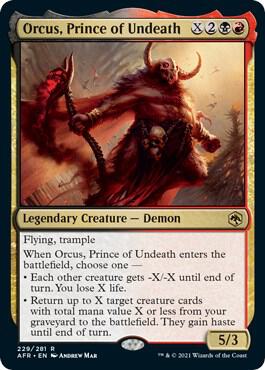 Orcus, Prince of Undeath - Adventures in the Forgotten Realms (AFR) NM