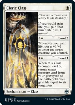 Cleric Class - Adventures in the Forgotten Realms (AFR) NM