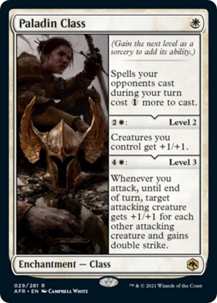 Paladin Class - Adventures in the Forgotten Realms (AFR) NM