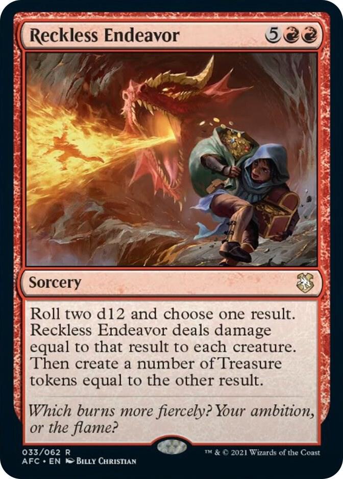 Reckless Endeavor - Commander: Adventures in the Forgotten Realms (AFC) NM