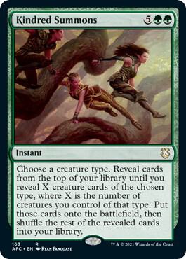 Kindred Summons - Commander: Adventures in the Forgotten Realms (AFC) NM