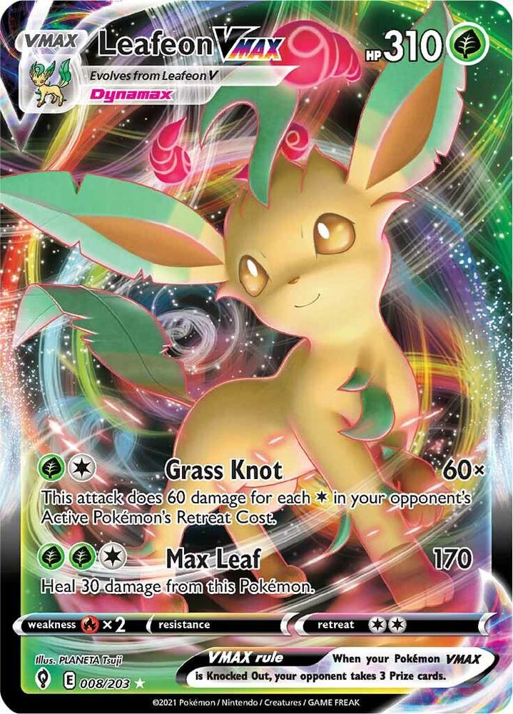 Leafeon VMAX - SWSH07: Evolving Skies (SWSH07) NM *FOIL*