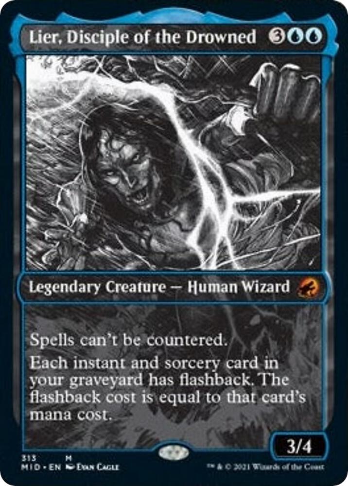 Lier, Disciple of the Drowned (Showcase) - Innistrad: Midnight Hunt (MID) NM