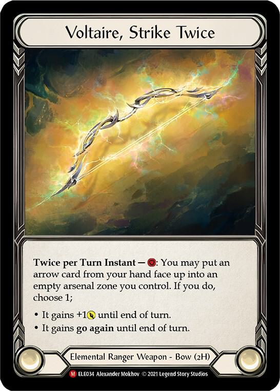 Voltaire, Strike Twice - Tales of Aria (ELE) 1st edition NM *Cold Foil*