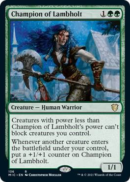 Champion of Lambholt - Commander: Innistrad: Midnight Hunt (MIC) NM