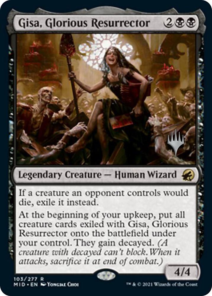 Gisa, Glorious Resurrector - Promo Pack: Innistrad: Midnight Hunt (PPMID) NM *FOIL*
